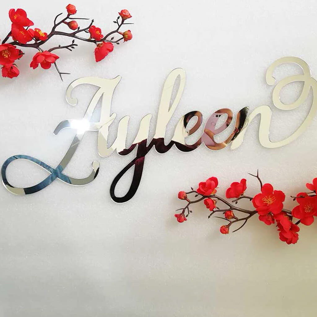 letras de acrilico espejo